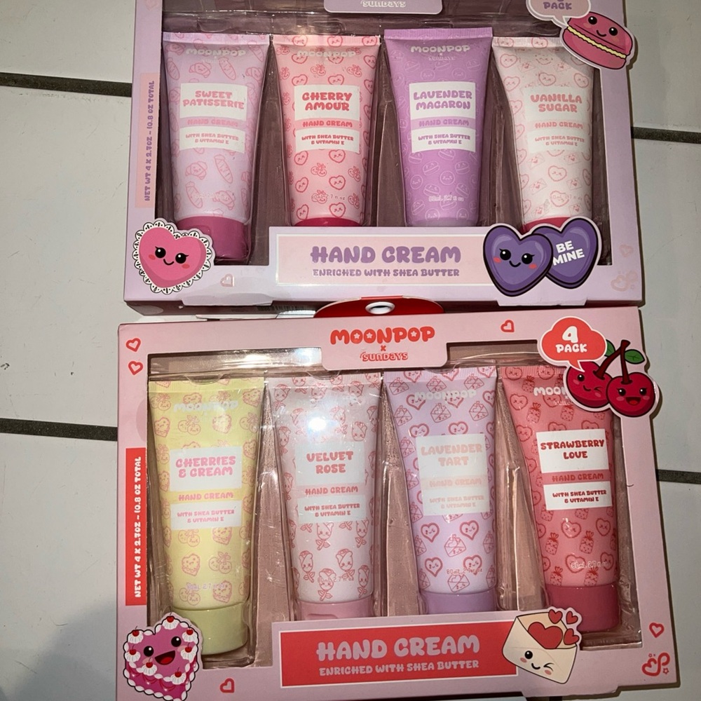 2-4pk Hand cream  Moon pop Endless Sundays  With Shea Butter Vitamin E